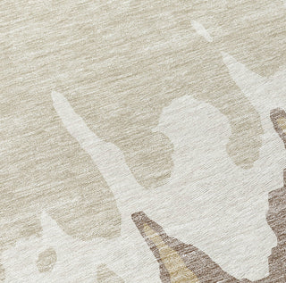 Piper Looms Chantille Abstract ACN961 Ivory Machine Washable Area Rug Swatch Image