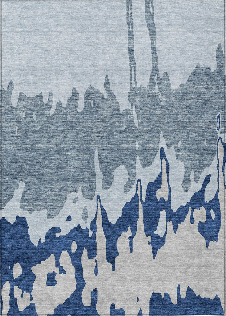 Piper Looms Chantille Abstract ACN961 Sky Machine Washable Area Rug main image