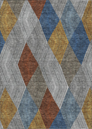 Piper Looms Chantille Geometric ACN962 Gray Machine Washable Area Rug main image