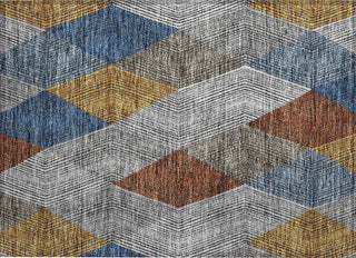 Piper Looms Chantille Geometric ACN962 Gray Machine Washable Area Rug Scatter Main Image