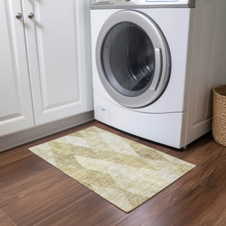 Piper Looms Chantille Geometric ACN962 Ivory Machine Washable Area Rug Scatter Lifestyle Image Feature