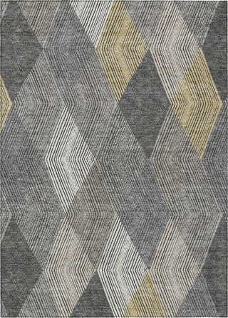 Piper Looms Chantille Geometric ACN962 Pewter Machine Washable Area Rug main image