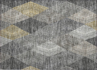 Piper Looms Chantille Geometric ACN962 Pewter Machine Washable Area Rug Scatter Main Image