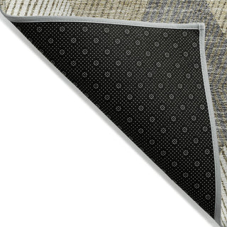 Piper Looms Chantille Geometric ACN962 Wheat Machine Washable Area Rug Backing Image