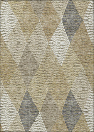 Piper Looms Chantille Geometric ACN962 Wheat Machine Washable Area Rug main image