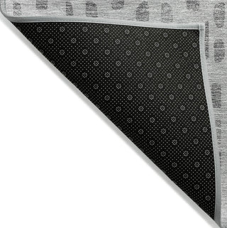 Piper Looms Chantille Geometric ACN963 Gray Machine Washable Area Rug Backing Image