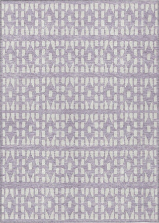 Piper Looms Chantille Geometric ACN963 Lavender Machine Washable Area Rug main image