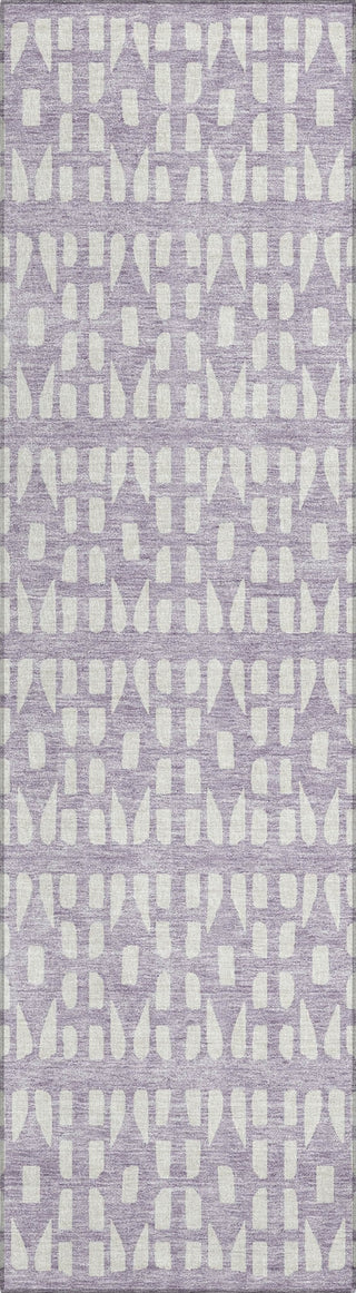 Piper Looms Chantille Geometric ACN963 Lavender Machine Washable Area Rug Runner Main Image
