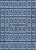 Piper Looms Chantille Geometric ACN963 Navy Machine Washable Area Rug main image