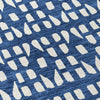 Piper Looms Chantille Geometric ACN963 Navy Machine Washable Area Rug Swatch Image