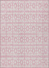 Piper Looms Chantille Geometric ACN963 Pink Machine Washable Area Rug main image