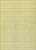 Piper Looms Chantille Geometric ACN963 Yellow Machine Washable Area Rug main image