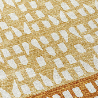 Piper Looms Chantille Geometric ACN964 Coffee Machine Washable Area Rug Swatch Image