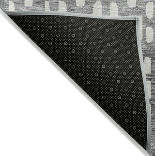 Piper Looms Chantille Geometric ACN964 Gray Machine Washable Area Rug Backing Image