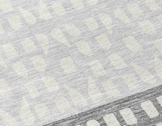 Piper Looms Chantille Geometric ACN964 Gray Machine Washable Area Rug Swatch Image