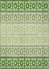 Piper Looms Chantille Geometric ACN964 Green Machine Washable Area Rug main image