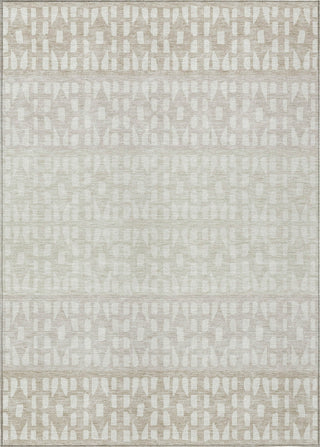 Piper Looms Chantille Geometric ACN964 Ivory Machine Washable Area Rug main image