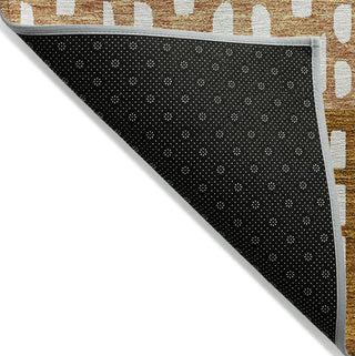 Piper Looms Chantille Geometric ACN964 Paprika Machine Washable Area Rug Backing Image