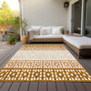 Piper Looms Chantille Geometric ACN964 Paprika Machine Washable Area Rug Outdoor Lifestyle Image Feature