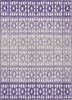 Piper Looms Chantille Geometric ACN964 Purple Machine Washable Area Rug main image