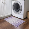 Piper Looms Chantille Geometric ACN964 Purple Machine Washable Area Rug Scatter Lifestyle Image Feature