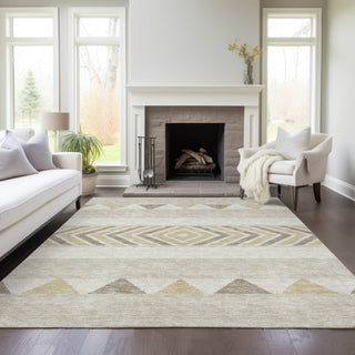 Piper Looms Chantille Southwest ACN965 Beige Machine Washable Area Rug Lifestyle Image Feature