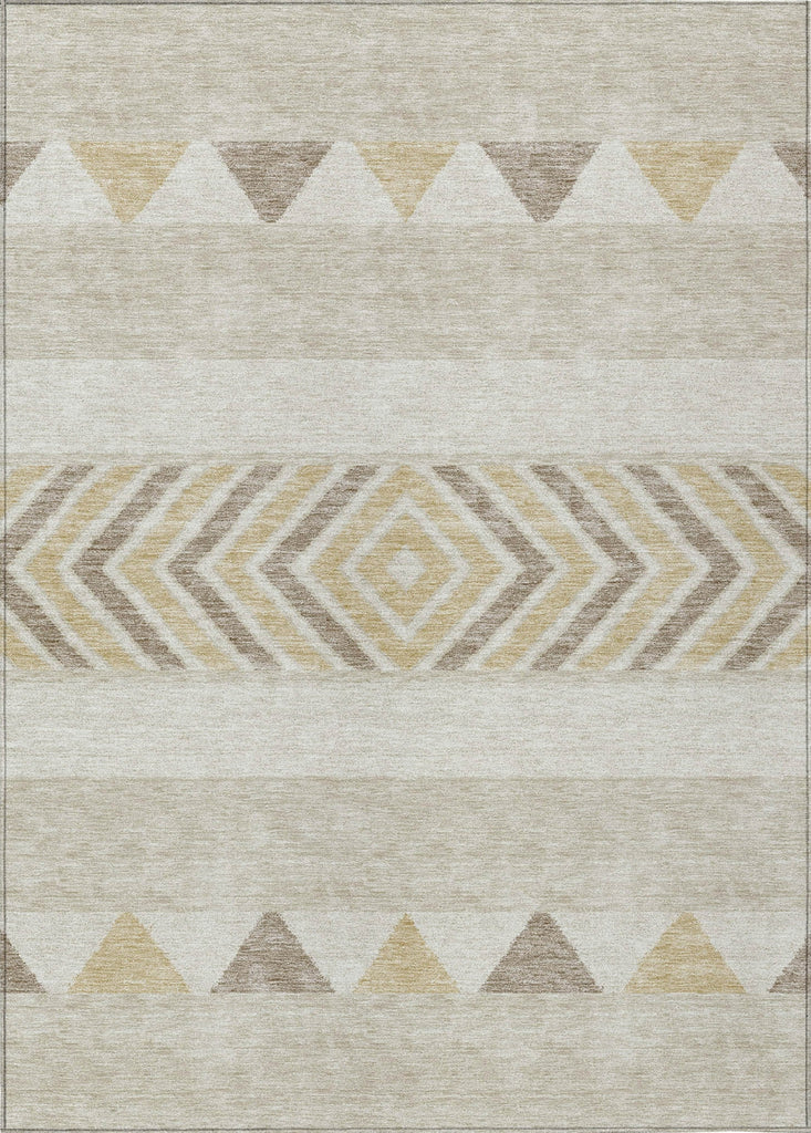 Piper Looms Chantille Southwest ACN965 Beige Machine Washable Area Rug main image
