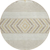 Piper Looms Chantille Southwest ACN965 Beige Machine Washable Area Rug Round Main Image