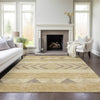Piper Looms Chantille Southwest ACN965 Gold Machine Washable Area Rug Lifestyle Image Feature