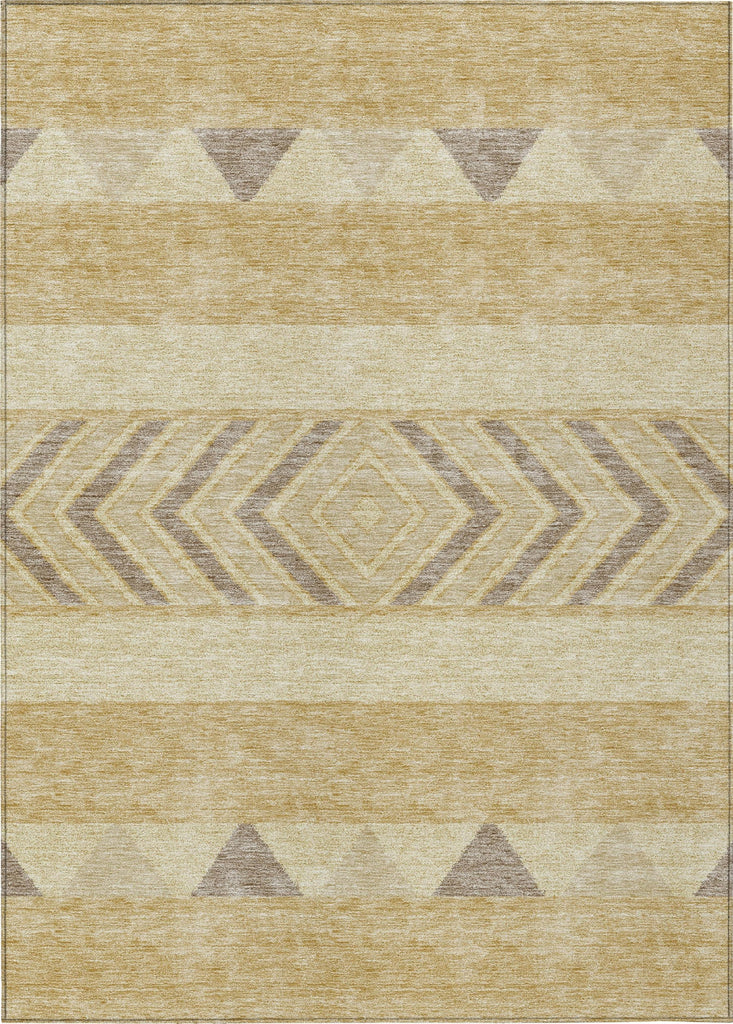 Piper Looms Chantille Southwest ACN965 Gold Machine Washable Area Rug main image