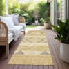Piper Looms Chantille Southwest ACN965 Gold Machine Washable Area Rug Runner Outdoor Lifestyle Image Feature