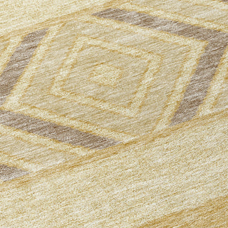 Piper Looms Chantille Southwest ACN965 Gold Machine Washable Area Rug Swatch Image