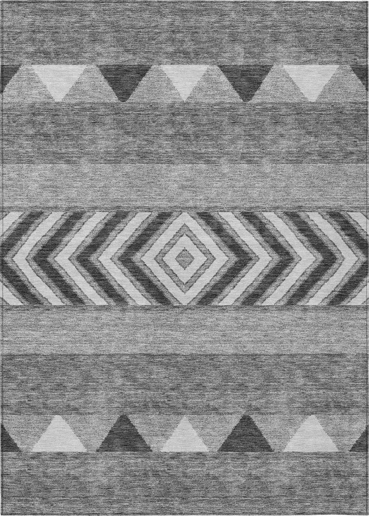Piper Looms Chantille Southwest ACN965 Gray Machine Washable Area Rug main image