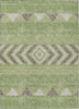 Piper Looms Chantille Southwest ACN965 Green Machine Washable Area Rug main image
