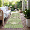 Piper Looms Chantille Southwest ACN965 Green Machine Washable Area Rug Runner Outdoor Lifestyle Image Feature