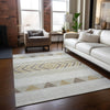 Piper Looms Chantille Southwest ACN965 Ivory Machine Washable Area Rug Lifestyle Image Feature