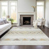Piper Looms Chantille Southwest ACN965 Ivory Machine Washable Area Rug Lifestyle Image Feature