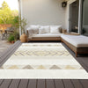Piper Looms Chantille Southwest ACN965 Ivory Machine Washable Area Rug Outdoor Lifestyle Image Feature