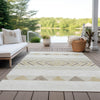 Piper Looms Chantille Southwest ACN965 Ivory Machine Washable Area Rug Outdoor Lifestyle Image Feature