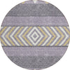 Piper Looms Chantille Southwest ACN965 Lavender Machine Washable Area Rug Round Main Image