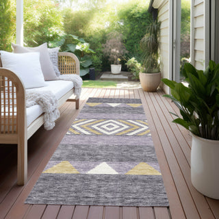Piper Looms Chantille Southwest ACN965 Lavender Machine Washable Area Rug Runner Outdoor Lifestyle Image Feature