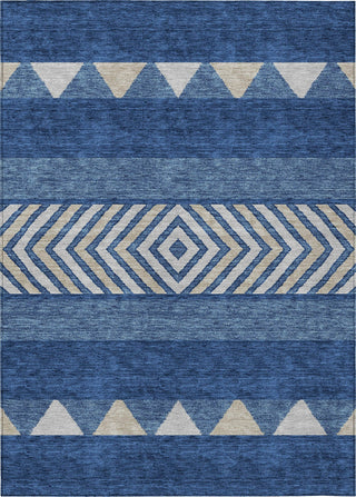 Piper Looms Chantille Southwest ACN965 Navy Machine Washable Area Rug main image