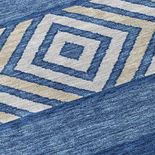Piper Looms Chantille Southwest ACN965 Navy Machine Washable Area Rug Swatch Image