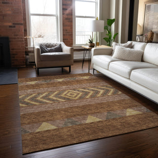 Piper Looms Chantille Southwest ACN965 Paprika Machine Washable Area Rug Lifestyle Image Feature