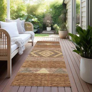 Piper Looms Chantille Southwest ACN965 Paprika Machine Washable Area Rug Runner Outdoor Lifestyle Image Feature