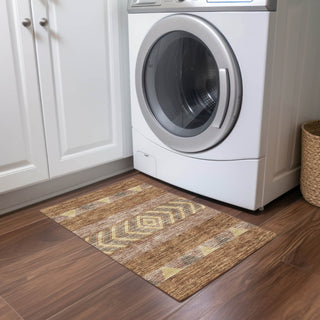 Piper Looms Chantille Southwest ACN965 Paprika Machine Washable Area Rug Scatter Lifestyle Image Feature
