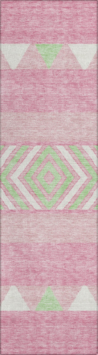 Piper Looms Chantille Southwest ACN965 Pink Machine Washable Area Rug Runner Main Image