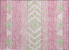 Piper Looms Chantille Southwest ACN965 Pink Machine Washable Area Rug Scatter Main Image