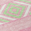 Piper Looms Chantille Southwest ACN965 Pink Machine Washable Area Rug Swatch Image