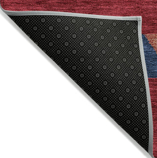 Piper Looms Chantille Southwest ACN965 Red Machine Washable Area Rug Backing Image